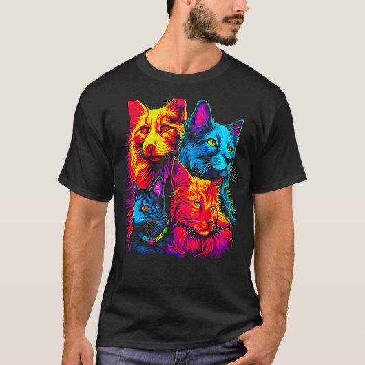 T-shirt Maine Coon Cat Family (Devant)