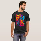T-shirt Maine Coon Cat Family (Devant entier)