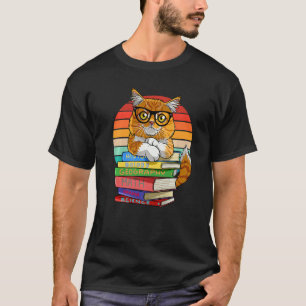 T-shirt Maine Coon Chat Retour À L'École