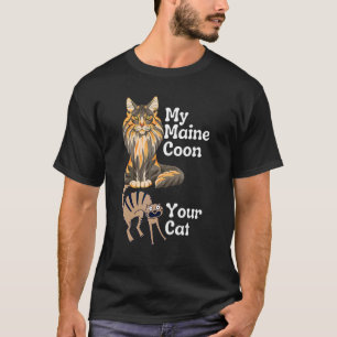 T-shirt Maine Coon contre votre chat Maine Coon