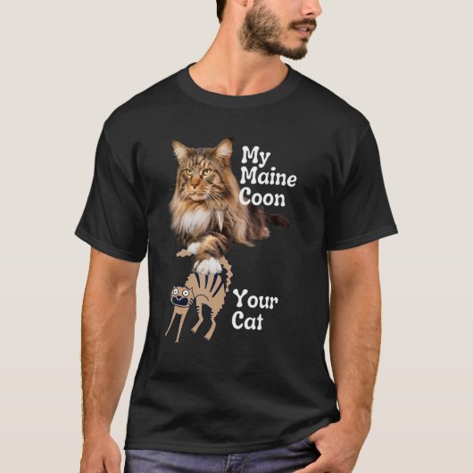 T-shirt Maine Coon vs Your Cat Maine Coon 1 (Devant)
