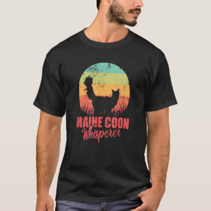 T-shirt Maine Coon Whisperer Chat Animal de compagnie Homm