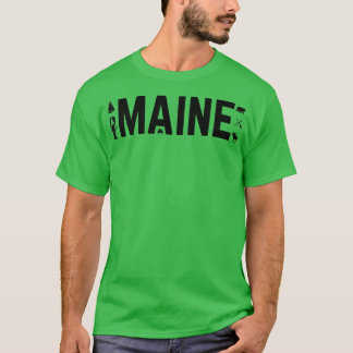 T-shirt Maine En Plein Air Oie Homard Ours Kayak Voile