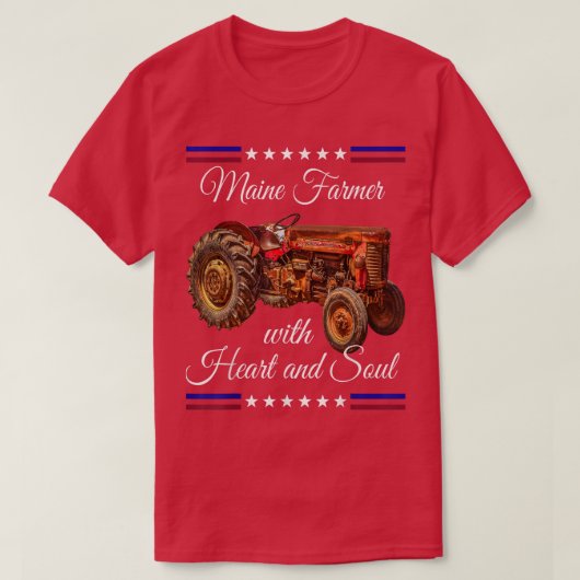 T-shirt Maine Farmer Retro (Design devant)