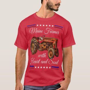 T-shirt Maine Farmer Retro