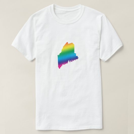 T-shirt Maine Gay pride Rainbow LGBT Égalité des droits (Design devant)