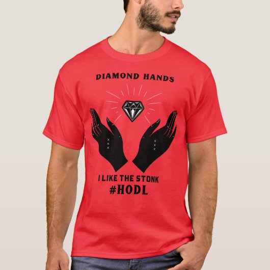 T-shirt Mains de diamant 1 (Devant)