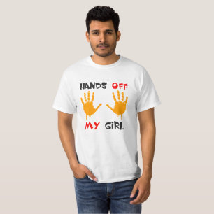 T-shirt Mains de mon mec et de ma chemise