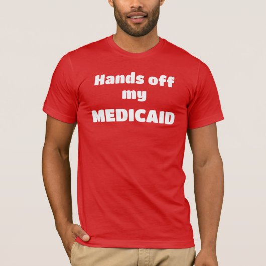 T-shirt Mains de mon Medicaid Hommes (Devant)
