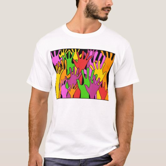 T-shirt Mains de ondulation (Devant)
