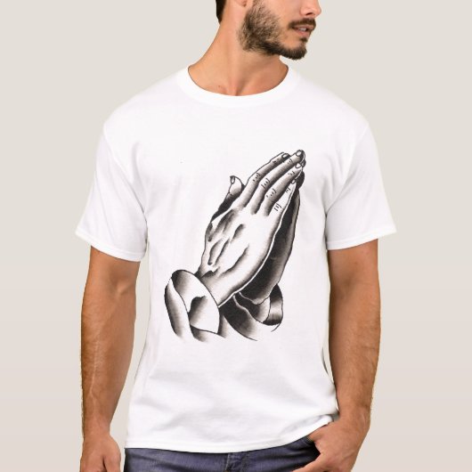T-shirt mains de prière (Devant)