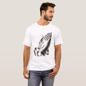 T-shirt mains de prière (Devant entier)