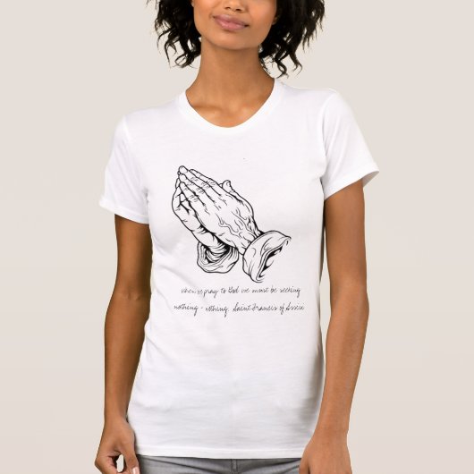 T-shirt Mains de prière | (Devant)