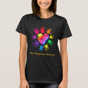 T-shirt Mains de sensibilisation à l'Ataxie Télangiectasie