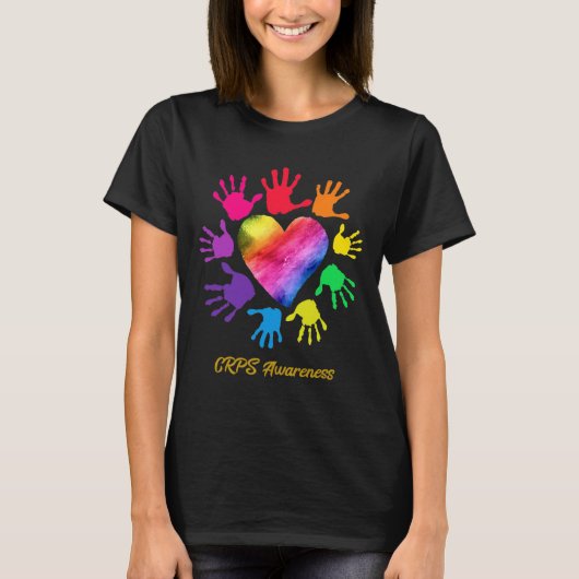 T-shirt Mains de sensibilisation aux CRPS Cadeau aux CRPS (Devant)
