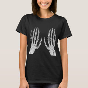 T-shirt Mains de squelette image radiographique photo d'an