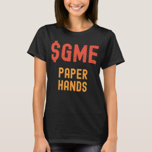 T-SHIRT MAINS EN PAPIER JEU