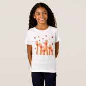 T-Shirt mains et coeurs (Devant entier)