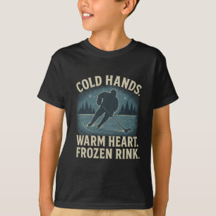 T-shirt Mains froides cœur chaud patinoire gelée – Victoir