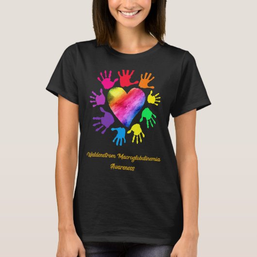 T-shirt Mains Waldenstrom Macroglobulinemia (Devant)
