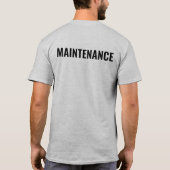T-shirt Maintenance Staff Shirt Personalized Name (Dos)