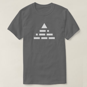 T-shirt MAINTENANT blanc de pyramide (de code Morse) 2ème