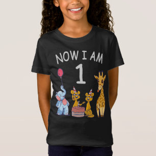 T-Shirt Maintenant j'ai 1 an 1er anniversaire au Zoo