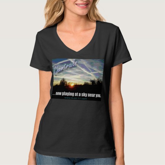 T-shirt "Maintenant jouant à un ciel près de vous. " (Devant)
