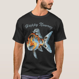 T-shirt Maintenant Nowruz Shubunkin Poisson Rouge Nouvel A