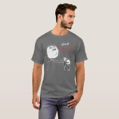 T-shirt Maintenant visage Meme comique de rage de baiser (Devant entier)