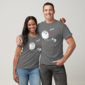 T-shirt Maintenant visage Meme comique de rage de baiser (Unisexe)