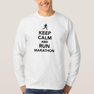 T-shirt Maintenez calme et courez le marathon