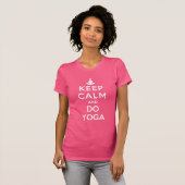T-SHIRT MAINTENEZ CALME ET FAITES LE YOGA (Devant entier)