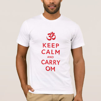 T-shirt Maintenez calme et portez la chemise de motivation