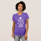 T-shirt Maintenez les rats calmes et de découverte (Devant entier)