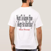 T-shirt maintenez l'idiot d'AM occupé (Dos)
