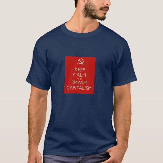 T-shirt maintenez pièce en t calme et de fracas de (Devant)