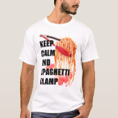 T-shirt maintenir calme et spaghetti collier (Devant)