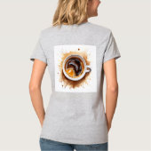 T-shirt Mais d'abord café dragon drôle java addict cadeau (Dos)