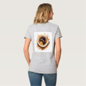 T-shirt Mais d'abord café dragon drôle java addict cadeau (Dos entier)