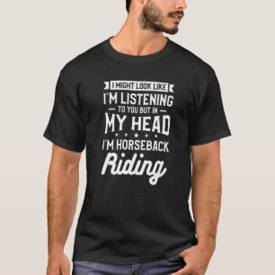 T-shirt Mais dans ma tête je suis équitation équitation éq