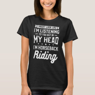T-shirt Mais dans ma tête je suis équitation équitation éq