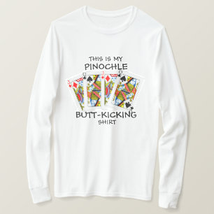 T-shirt Mais en tapant Pinochle en jouant