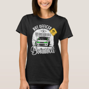 T-shirt Mais l'officier dit faire une brûlure