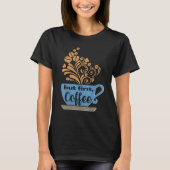 T-shirt Mais premier café bleu Java Mug (Devant)