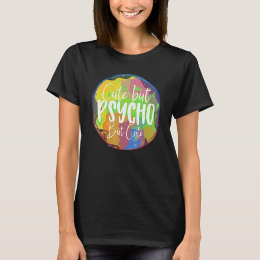 T-shirt Mais Psycho Mais Sarcasme (Devant)
