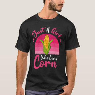 T-shirt Maïs vintage Juste une fille qui aime le maïs