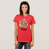 T-shirt Maison à neige (Devant entier)