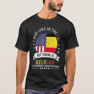 T-shirt Maison Belge Américaine Aux États-Unis Patriot Amé