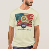 T-shirt Maison Blanche 2016 Grand Sceau et Chemise Drapeau (Devant)